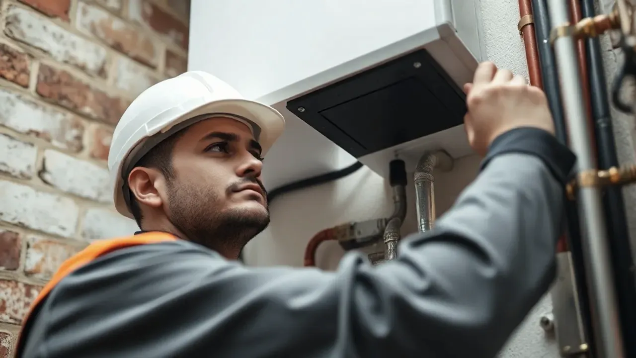 A professional carrying out Central heating systems near Chester