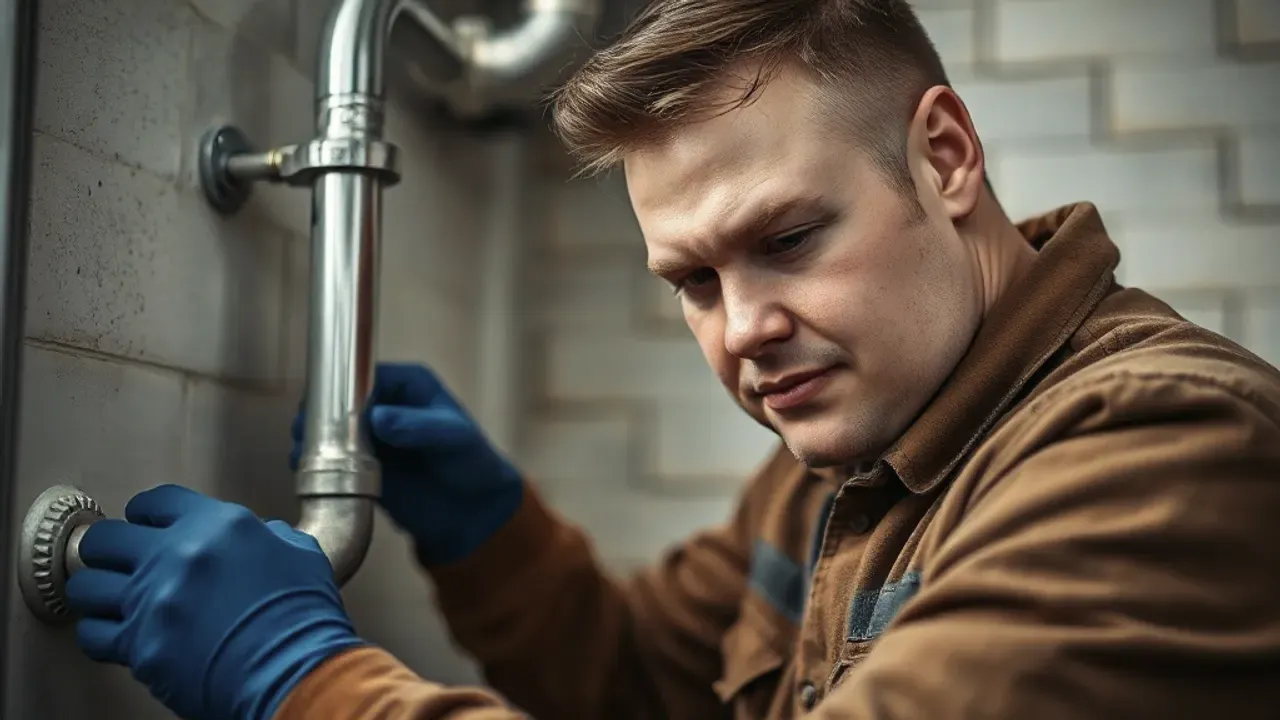 A professional carrying out Plumbing in Ellesmere Port near Chester